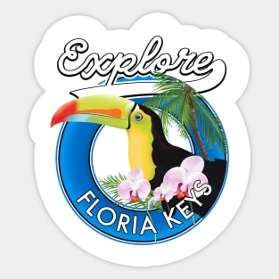 Florida keys retro logo Sticker